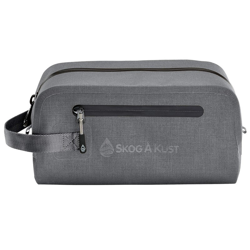 Skog Ã… Kust DoppSÃ¥k Waterproof & Leak-Proof Travel Toiletry Bag | Large, Charcoal Grey - Image 3